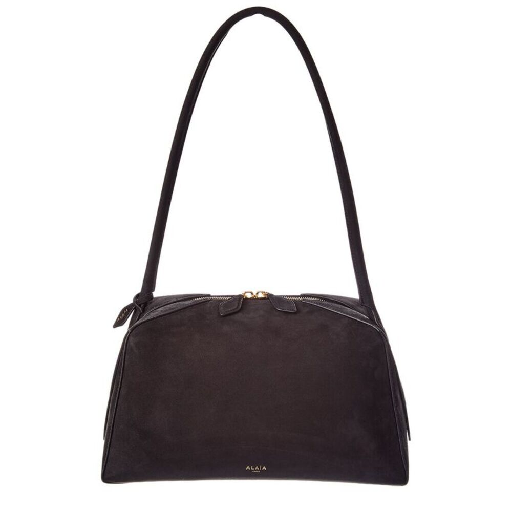 Alaïa Le Bouledogue Leather Shoulder Bag, Black
